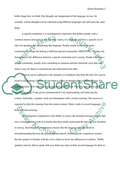 The Types of Signs: Linguistics