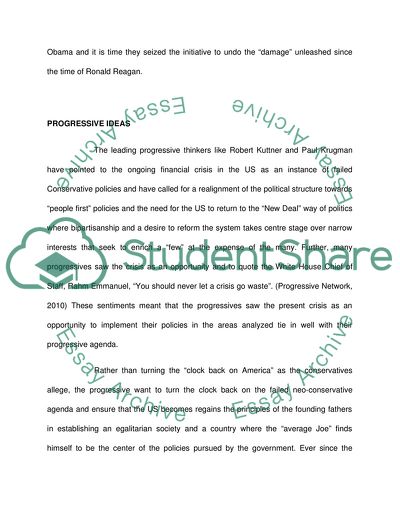 American Political Thought-Progressive Policies