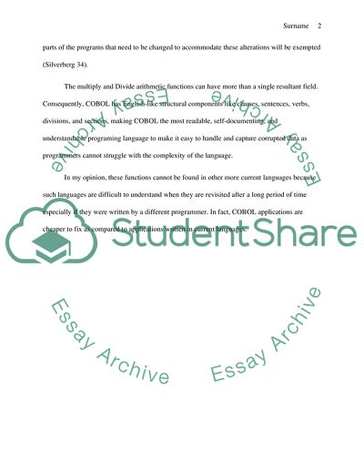 Business Systems Programming