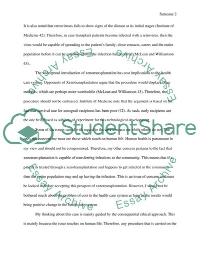 Animals as source for human organ transplants