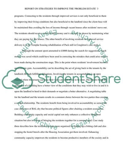 Strategies to Improve the Problem Estate