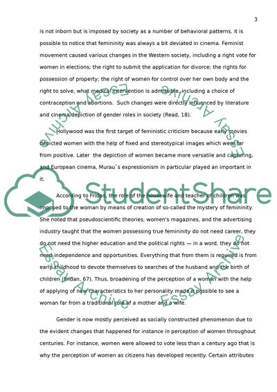 The Value of Feminist Approach in Challenging our Assumptions about Cinema History