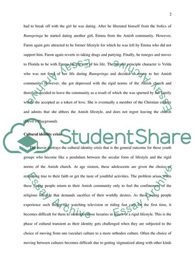 Cultural Identity Crisis in Devils Playground