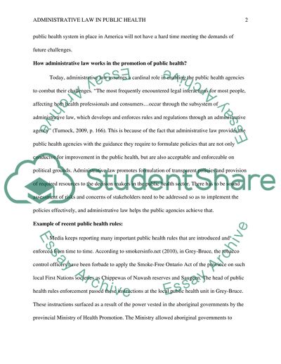 How extensive is administrative law in public health, and how does it work