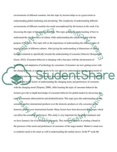 Physical Global Marketing Environment