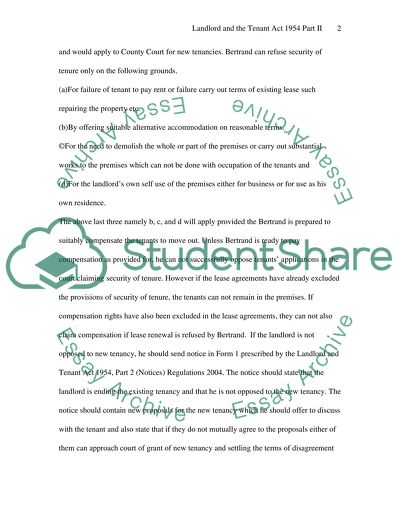 Landlord & Tenant Law in the UK Law