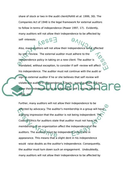 Auditing and Accounting Ethics
