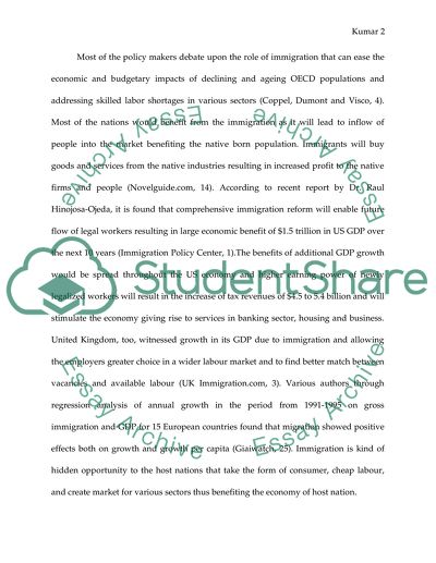 Benefits of immigration