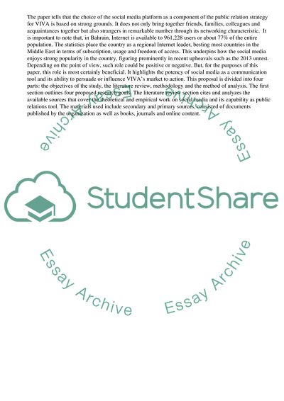 The Role of Social Media as a PR Tool