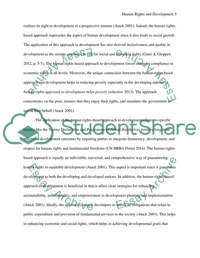 Human Rights and Development