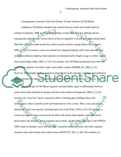 Contemporary American Television Drama