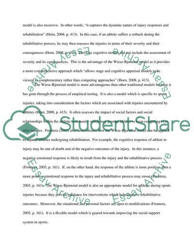 Psychosocial Strategies with Injured Athletes
