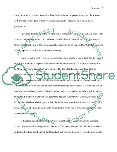 Review Of The Education Of The Little Tree By Forrest Carterthe