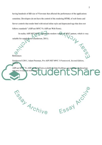 Discuss the Pros and cons of ASP.NET MVC