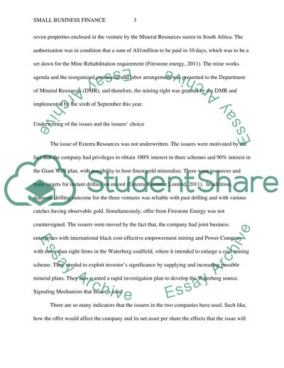 Small Business Finance