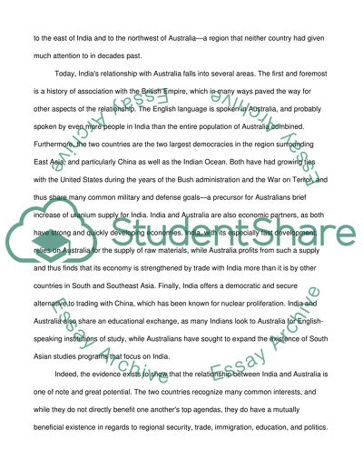 Australian-Indian Relations