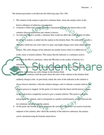 Acidimetry and Alkalimetry of Titration