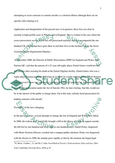 Medical Law - Assisted Suicide