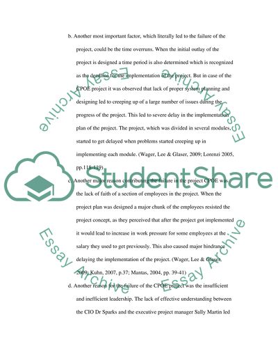 IT Project Implementation Failures