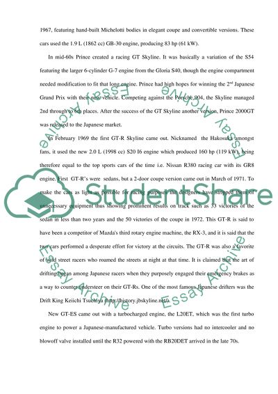 Great History of Nissan Skyline