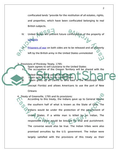 Provisions of Treaty of Paris, 1763