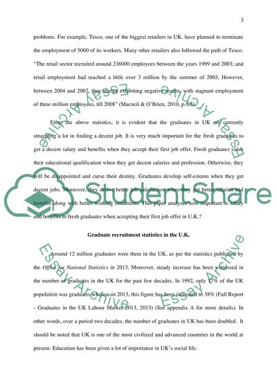 How important is salary and benefits to fresh graduates when accepting their first job offer