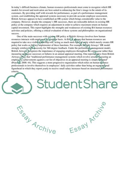 Evaluation of Human Resource Management Activities