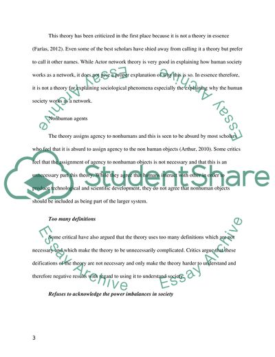 Theory of Structuration and Actor-Network Theory