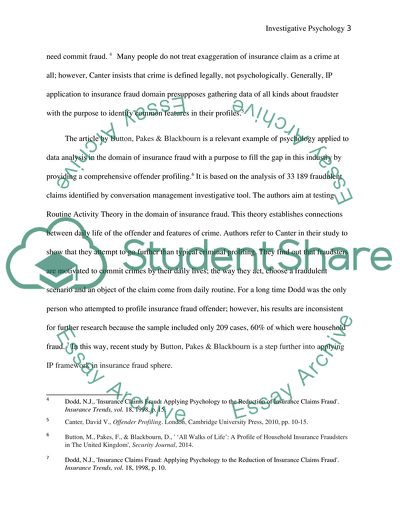 Investigative Psychology