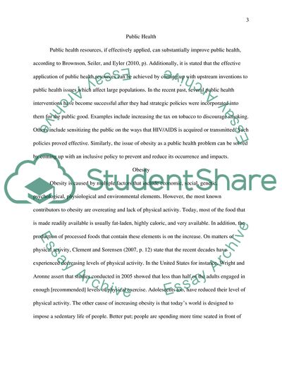 Understanding Approaches to Public Health