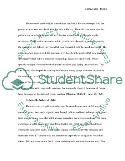 The Effect of the French Revolution on the Nature of the State and on Relations between States
