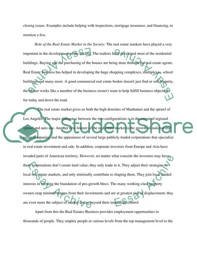 Real Estate Market in US