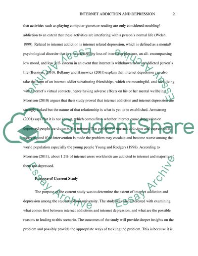 Internet Addiction and Depression