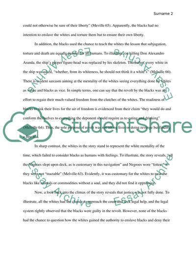 Easy Persuasive Essay Topics For High School Justice In Benito Cereno From Thesis To Essay Writing also How To Make A Good Thesis Statement For An Essay Justice In Benito Cereno Essay Example Topics And Well Written English Example Essay