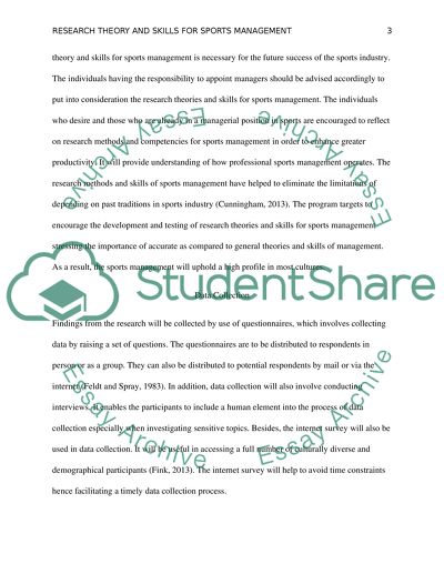 sports management research proposal