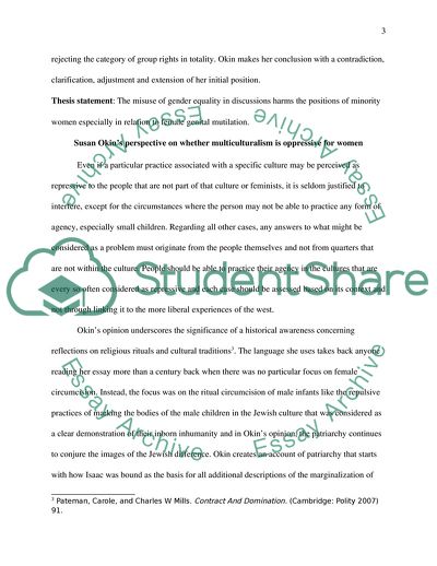 Is Multiculturalism Bad for Women