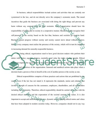Business and Law Ethics