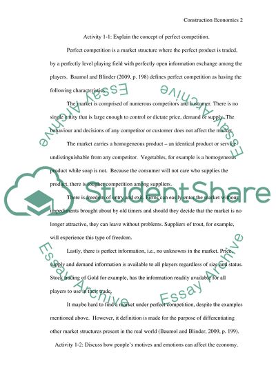 Construction Economics