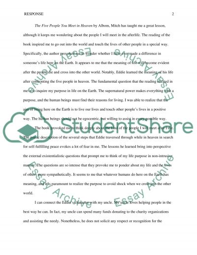 Essay Mother Love The Five People You Meet In Heaven What Is Identity Essay also How To Write A Thesis Essay The Five People You Meet In Heaven Essay Example Topics And Well An Essay On Man Sparknotes