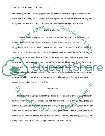 The Concept of Globalization