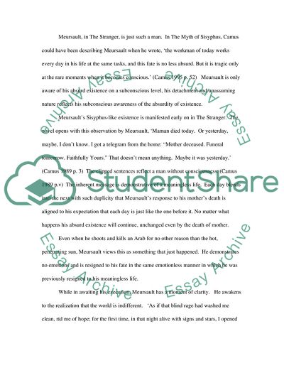 Literary Works of Camus The Stranger and Myth of Sisyphus