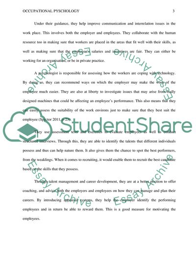 Timeline of Occupational Psychologist