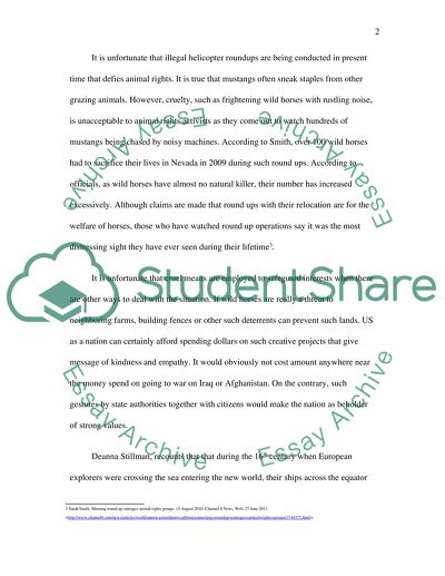 Keeping and Killing Wild Horses