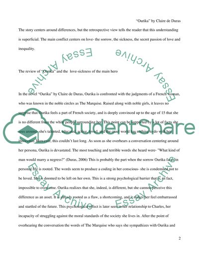 Ourika by Claire de Duras