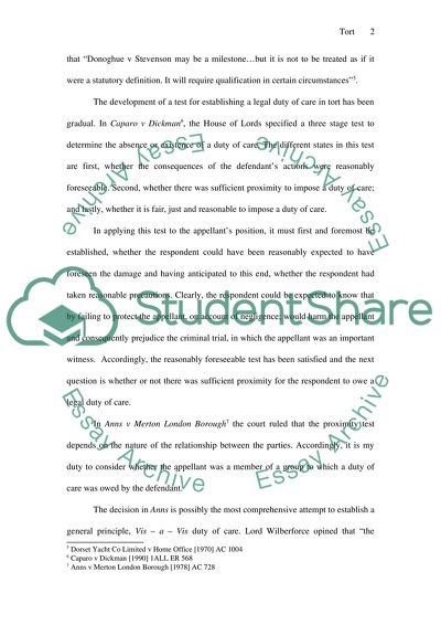 House of Lords Tort Judgment