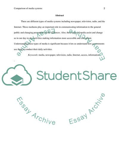 Comparison of the media systems between USA and China