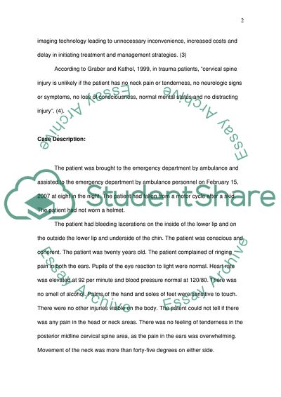 Cervical Spine Injury