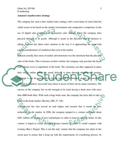 E-Marketing Analysis for Amazon