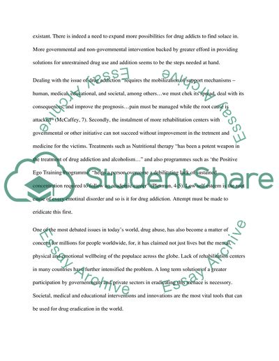 Drug Addiction and the Lack of Rehabilitation