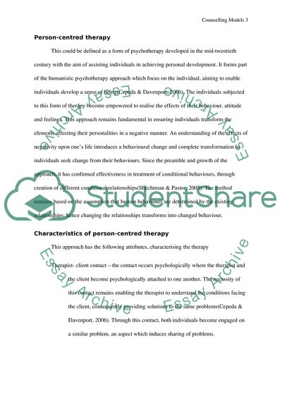 Two Models of Counselling
